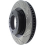 Sport Drilled & Slotted Brake Rotor; Front Left for 2010-2023 Toyota/Lexus (4Runner, GX460) 127.44174L