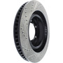 Sport Drilled & Slotted Brake Rotor; Front Left for 2010-2023 Toyota/Lexus (4Runner, GX460) 127.44174L