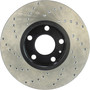 Sport Cross Drilled Brake Rotor; Front Left for 1992-2008 Audi/Volkswagen (100, 100 Quattro, A6, A6 Quattro) 128.33039L