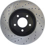 Sport Drilled & Slotted Brake Rotor; Front Left for 2005-2012 Ford/Mazda/Mercury (Escape, Tribute, Mariner) 127.65107L