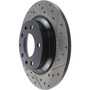 Sport Drilled & Slotted Brake Rotor; Rear Left for 1998-2015 Mazda/Ford/Mercury (6, Protege, 626, Fusion) 127.45064L