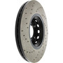 Sport Cryo Cross Drilled Brake Rotor; Front Left for 1997-2011 Audi/Seat (A8, A8 Quattro, A6, A6 Quattro) 128.33107CL