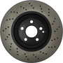 Premium OE Style Drilled Brake Rotor for 2003-2012 Mercedes-Benz (SL500, E500, E350, SL550) 128.35078