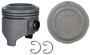 Set of 4 Dish Top Pistons for 81-84 Toyota 2.4L/2366 22R,22RE,22REC - P1594(4) - 1.00mm (.040 Oversized)