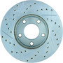Select Sport Drilled and Slotted Brake Rotor; Front Left for 2004-2013 Mazda (3, 3 Sport) 227.45068L