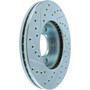 Select Sport Drilled and Slotted Brake Rotor; Front Left for 2004-2013 Mazda (3, 3 Sport) 227.45068L