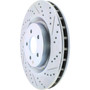 Select Sport Drilled and Slotted Brake Rotor; Front Left for 2007-2014 Ford (Mustang) 227.61089L