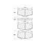Premium Semi-Metallic Brake Pads with Shims and Hardware for 1988-1995 Toyota (4Runner, Pickup) 300.04100