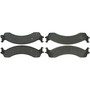 Premium Semi-Metallic Brake Pads with Shims and Hardware for 2000-2002 Dodge (Ram 2500, Ram 3500, Ram 4000, Ramcharger) 300.08210