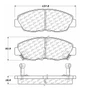 Premium Semi-Metallic Brake Pads with Shims and Hardware for 1990-1999 Acura/Honda (CL, Accord) 300.04650