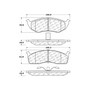 Premium Semi-Metallic Brake Pads with Shims and Hardware for 1993-2002 Chrysler/Dodge/Eagle (Concorde, Grand Voyager, LHS, New Yorker)