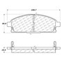 Premium Semi-Metallic Brake Pads with Shims and Hardware for 2002-2017 Acura/Nissan (MDX, Quest, X-Trail) 300.06910