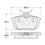 Premium Semi-Metallic Brake Pads with Shims for 1999-2012 Volvo/Mitsubishi/Smart (S40, V40, Space Star, Forfour) 300.08380