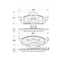 Premium Semi-Metallic Brake Pads with Shims and Hardware for 1998-2005 Mercedes-Benz (ML320, ML350, ML430) 300.07600