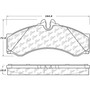 Premium Semi-Metallic Brake Pads with Shims for 2002-2006 Dodge/Freightliner (Sprinter 2500, Sprinter 3500) 300.11360