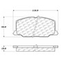 Premium Ceramic Brake Pads with Shims and Hardware for 1987-1993 Lexus/Toyota (ES250, Camry, Celica) 301.03560