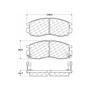 Premium Ceramic Brake Pads with Shims and Hardware for 1989-2005 Chrysler/Dodge/Eagle (Sebring, Avenger, Colt, Stratus) 301.04840
