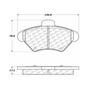 Premium Ceramic Brake Pads with Shims and Hardware for 1993-1998 Ford/Mercury (Mustang, Thunderbird, Cougar) 301.06000