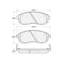 Premium Ceramic Brake Pads with Shims and Hardware for 1989-2006 Nissan/INFINITI (Altima, G20, I30, Maxima) 301.06530