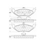 Premium Ceramic Brake Pads with Shims and Hardware for 1990-1995 Ford/Lincoln/Mercury (Crown Victoria, Town Car, Grand Marquis) 301.06620
