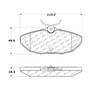 Premium Ceramic Brake Pads with Shims for 2000-2006 Jaguar/Dodge/Ford (S-Type, Viper, Thunderbird, LS) 301.08060