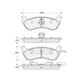 Premium Ceramic Brake Pads with Shims and Hardware for 1996-2002 Ford/Lincoln/Mercury (Crown Victoria, Town Car, Grand Marquis) 301.06900