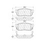 Premium Ceramic Brake Pads with Shims and Hardware for 1991-2001 Nissan/INFINITI (Altima, G20, I30, Maxima) 301.05400