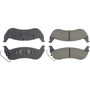 Premium Ceramic Brake Pads with Shims and Hardware for 2003-2011 Ford/Lincoln/Mercury (Crown Victoria, Town Car, Grand Marquis, Marauder)