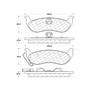 Premium Ceramic Brake Pads with Shims and Hardware for 2003-2011 Ford/Lincoln/Mercury (Crown Victoria, Town Car, Grand Marquis, Marauder)