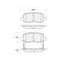 Premium Ceramic Brake Pads with Shims and Hardware for 2004-2016 Pontiac/Buick/Chevrolet (Grand Prix, LaCrosse, Allure, Impala) 301.09990