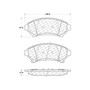 Premium Ceramic Brake Pads with Shims and Hardware for 1997-2005 Buick/Cadillac/Chevrolet (Century, LeSabre, Park Avenue, Regal) 301.06990