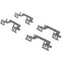 Premium Ceramic Brake Pads with Shims and Hardware for 2005-2022 Dodge/Chrysler (Magnum, 300, Charger, Challenger) 301.10560