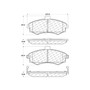 Premium Ceramic Brake Pads with Shims and Hardware for 2002-2005 Hyundai (Elantra) 301.09410