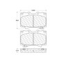 Premium Ceramic Brake Pads with Shims and Hardware for 1998-2007 Lexus/Toyota (LX470, Land Cruiser) 301.07720
