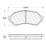 Premium Ceramic Brake Pads with Shims and Hardware for 1999-2001 Mazda (Protege) 301.07980