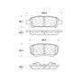 Premium Ceramic Brake Pads with Shims and Hardware for 2004-2017 Mitsubishi/Dodge/Jeep (Lancer, Outlander, Caliber, Compass) 301.10370
