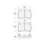 Premium Ceramic Brake Pads with Shims and Hardware for 1997-2004 Mitsubishi (Montero Sport) 301.07330