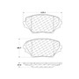 Premium Ceramic Brake Pads with Shims and Hardware for 2001-2005 Toyota (RAV4) 301.08620