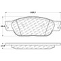 Premium Ceramic Brake Pads with Shims and Hardware for 2000-2006 Jaguar/Ford/Lincoln (S-Type, Thunderbird, LS) 301.08050