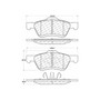 Premium Ceramic Brake Pads with Shims and Hardware for 2005-2012 Ford/Mazda/Mercury (Escape, Tribute, Mariner) 301.10470