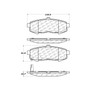 Premium Ceramic Brake Pads with Shims and Hardware for 2004-2006 Mazda (MPV) 301.10730