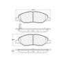 Premium Ceramic Brake Pads with Shims and Hardware for 2007-2017 Nissan (Versa, Tiida) 301.13450