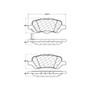 Premium Ceramic Brake Pads with Shims and Hardware for 2009-2016 Toyota (Venza) 301.14020