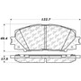Premium Ceramic Brake Pads with Shims and Hardware for 2006-2018 Toyota/Scion (Yaris, iQ) 301.11840
