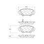 Premium Ceramic Brake Pads with Shims and Hardware for 2014-2018 Mazda (3, 3 Sport) 301.17290