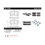 Premium Ceramic Brake Pads with Shims and Hardware for 2010-2011 Buick/Saab (LaCrosse, Regal, 9-5, Allure) 301.14300
