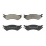 Essentials Front Disc Brake Pad Set Ceramic EC702 - angled view