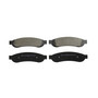 Essentials Rear Disc Brake Pad Set Semi-Metallic ES1334 - angled view