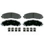 ThermoQuiet Rear Disc Brake Pad Set Semi-Metallic MX1691 - top view