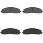 Essentials Rear Disc Brake Pad Set Semi-Metallic ES1691 - angled view